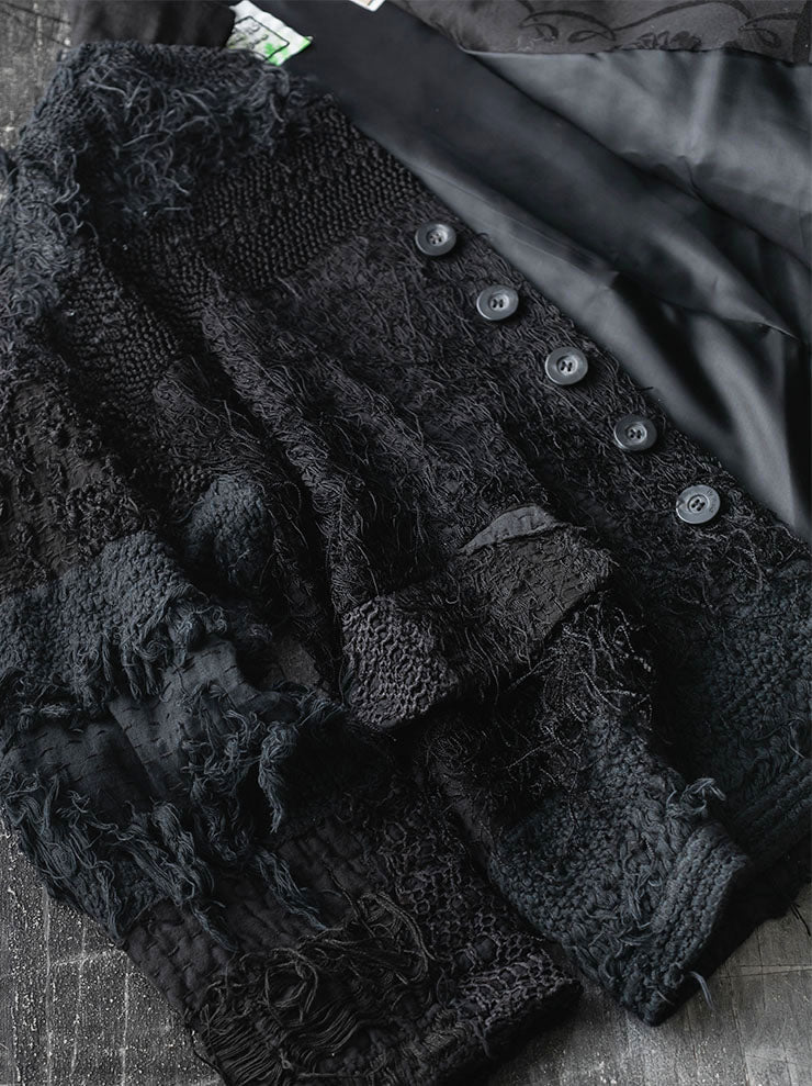 By Walid<br>UNISEX BEAU JACKET / BLACK & BLUE / SIZE S