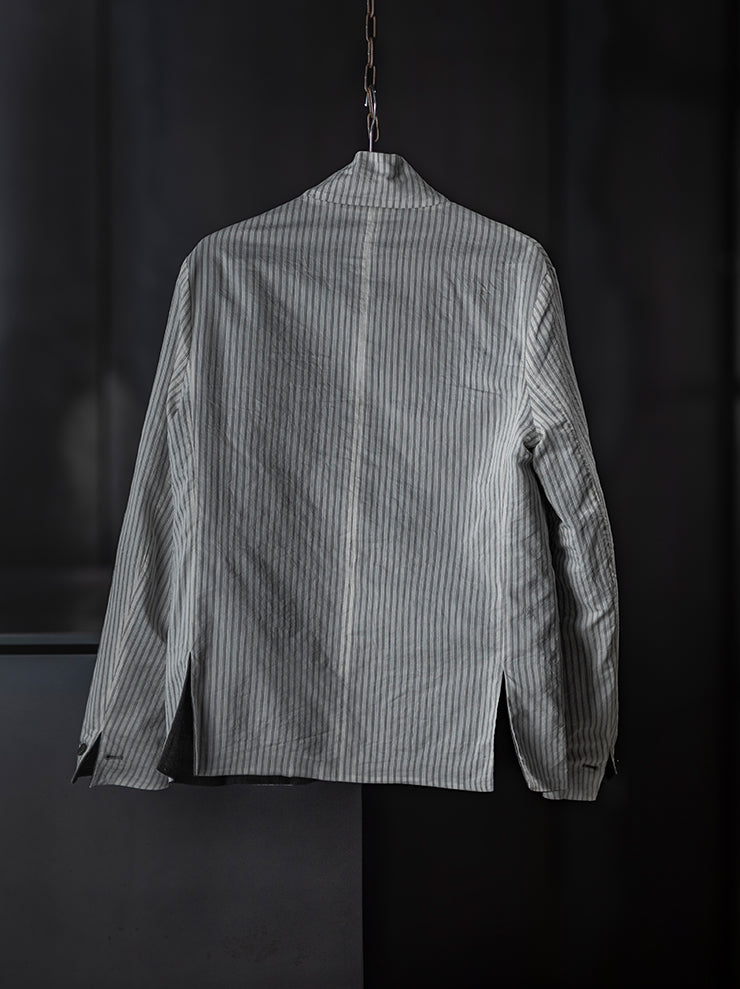 K'ANG<br> UNISEX 5 BUTTON REVERSIBLE JACKET / OFF WHITE + DARK GRAY