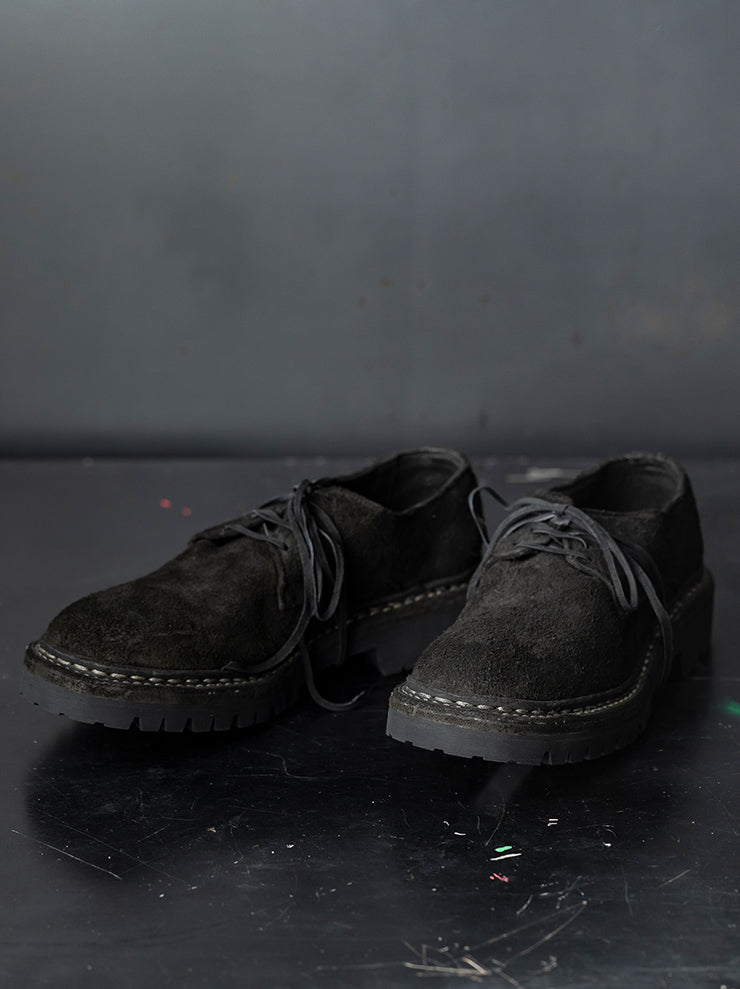 GUIDI<br>MENS クラシックダービーシューズ 792V_N BLKT / BISON REVERSE