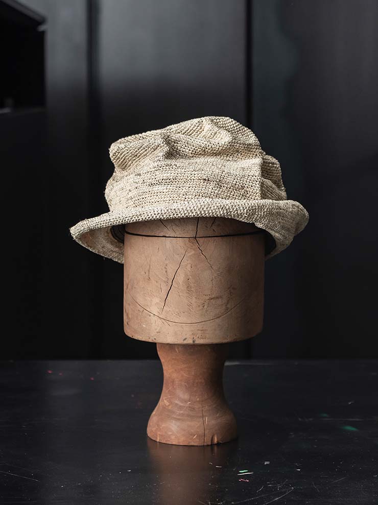 HORISAKI<br> ONE OF A KIND COLLECTION Tequilla Straw Hat SHPVPK005 / PV IRON