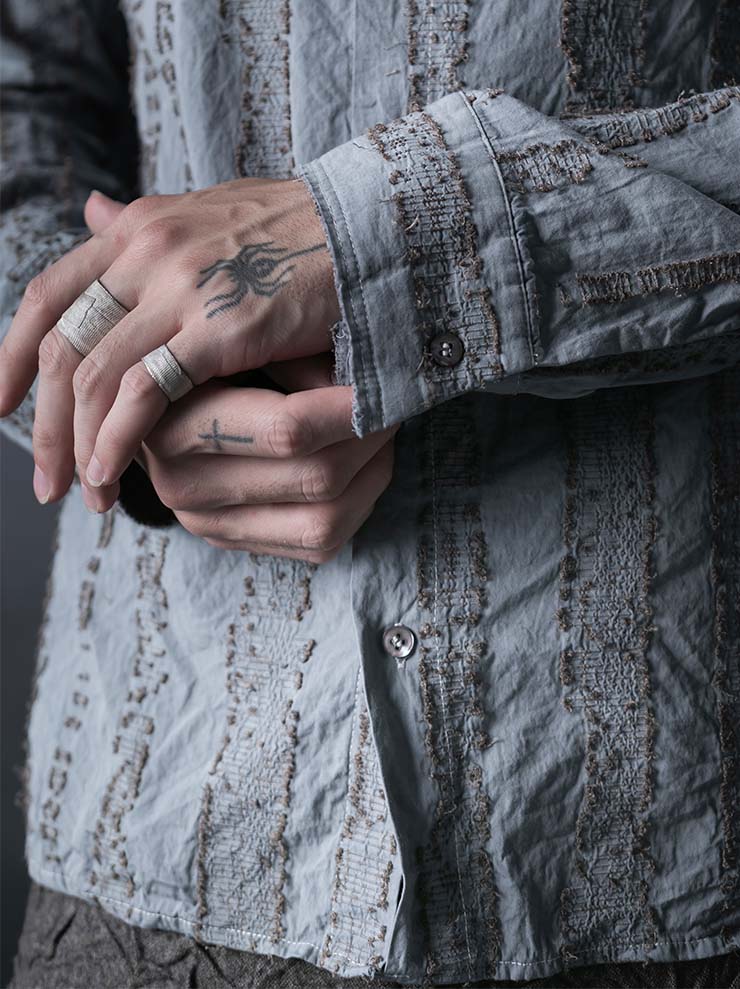 K'ANG<br>MENS MIDFIT SHIRTS / INDIGO