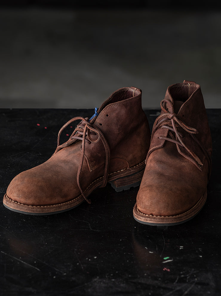 GUIDI & ROSELLINI<br>MENS デザートブーツ RUGGERO_OLD AT / VACCHETTA REVERSE