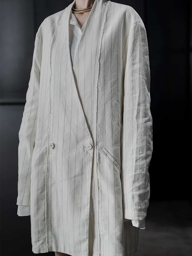 TOTUM<br>WOMENS ダブルレイヤーカフジャケット / WHITE