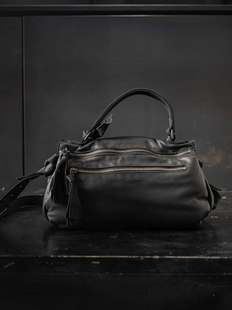 TUFORÉE<br> Leather bag / REAR MEDIUM / BLACK