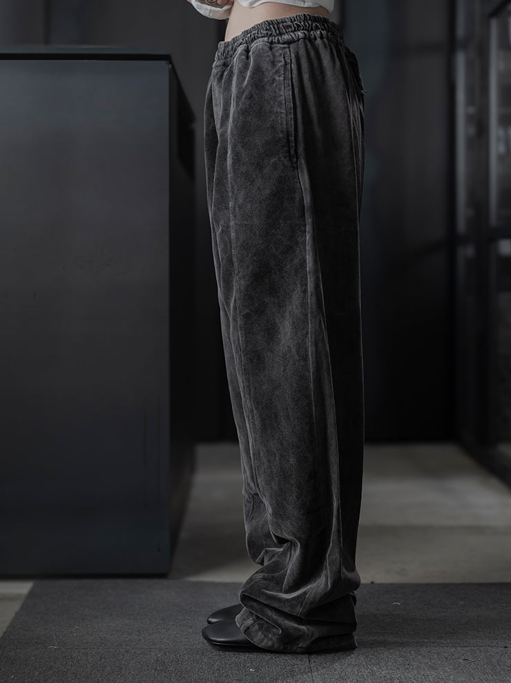 TOTUM<br> MENS Velvet Easy Pant / Washed Black