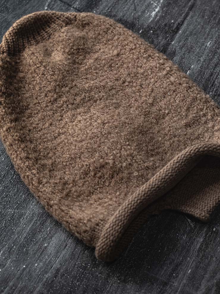 DANIEL ANDRESEN<br>Long beanie ASAFOETIDA / CAMEL