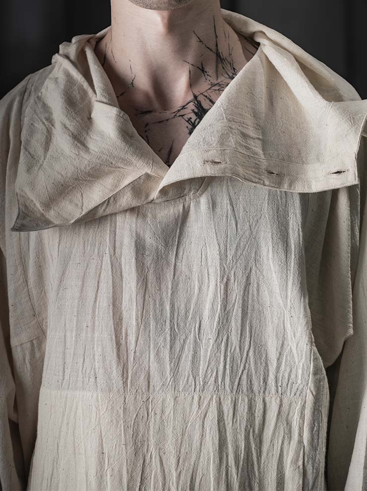 GATHERING<br>Fisherman Hoodie / NATURAL