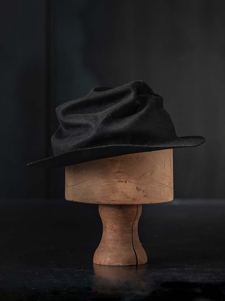 HORISAKI<br> Rabbit fur felt hat RHLBE005 / BLACK EB