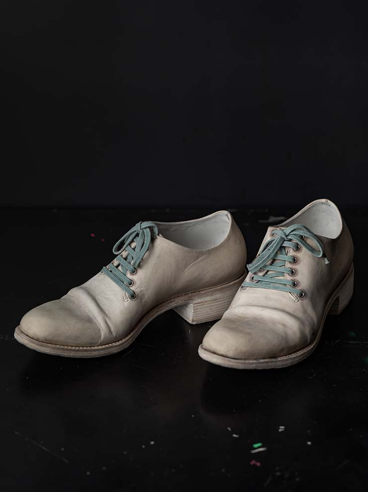 EMATYTE<br> MENS Horse Leather Culatta Stone Washed Shoes / BONE