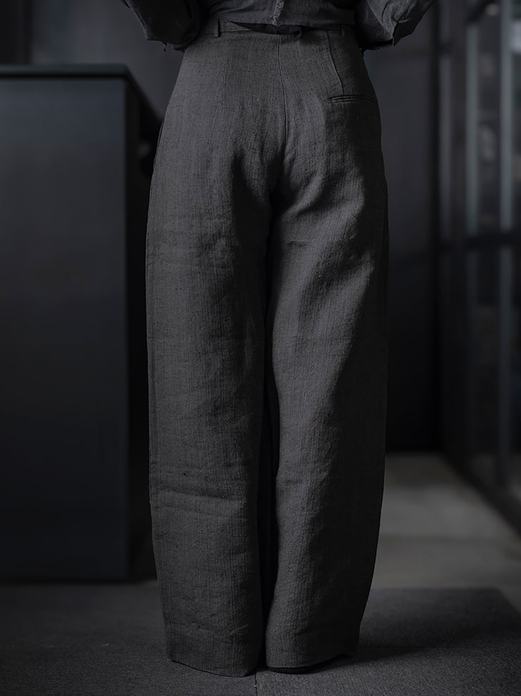 K'ANG<br>UNISEX EXTRA LARGE FIT TROUSERS / DARK GREY