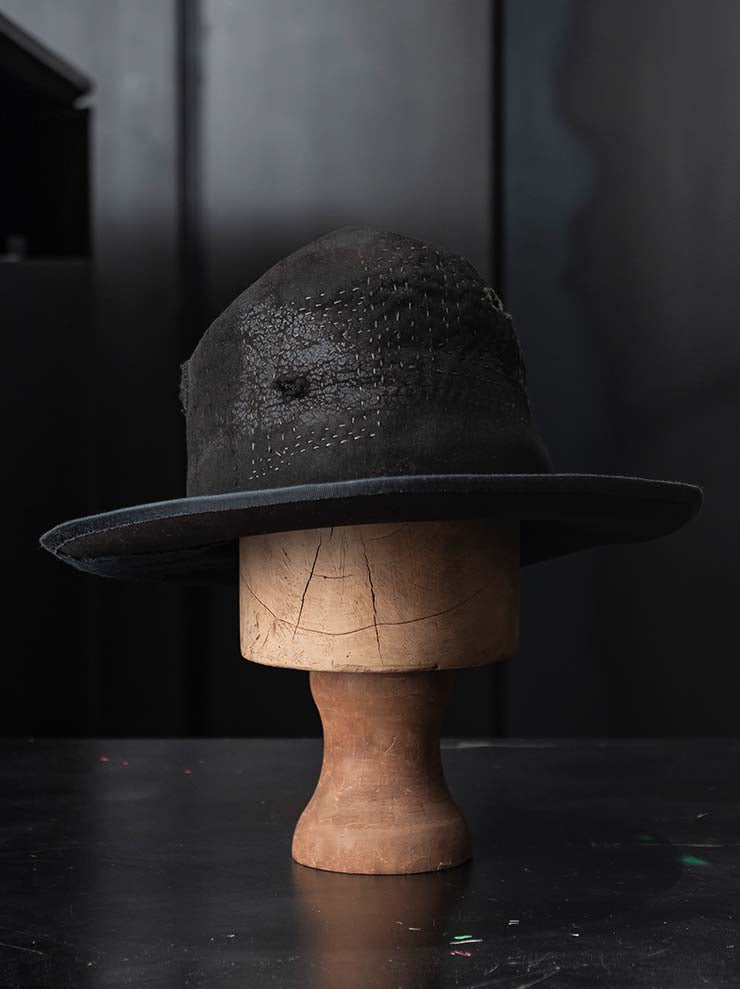 HORISAKI<br>ONE OF A KIND COLLECTION ビーバーファーフェルトハット OOAK24 NO.103 / BLACK
