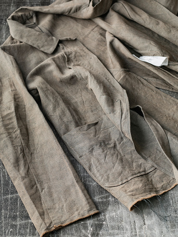 ATELIER SUPPAN<br>WOMENS LIGHT WOOL A-LINE JACKET / W26-31