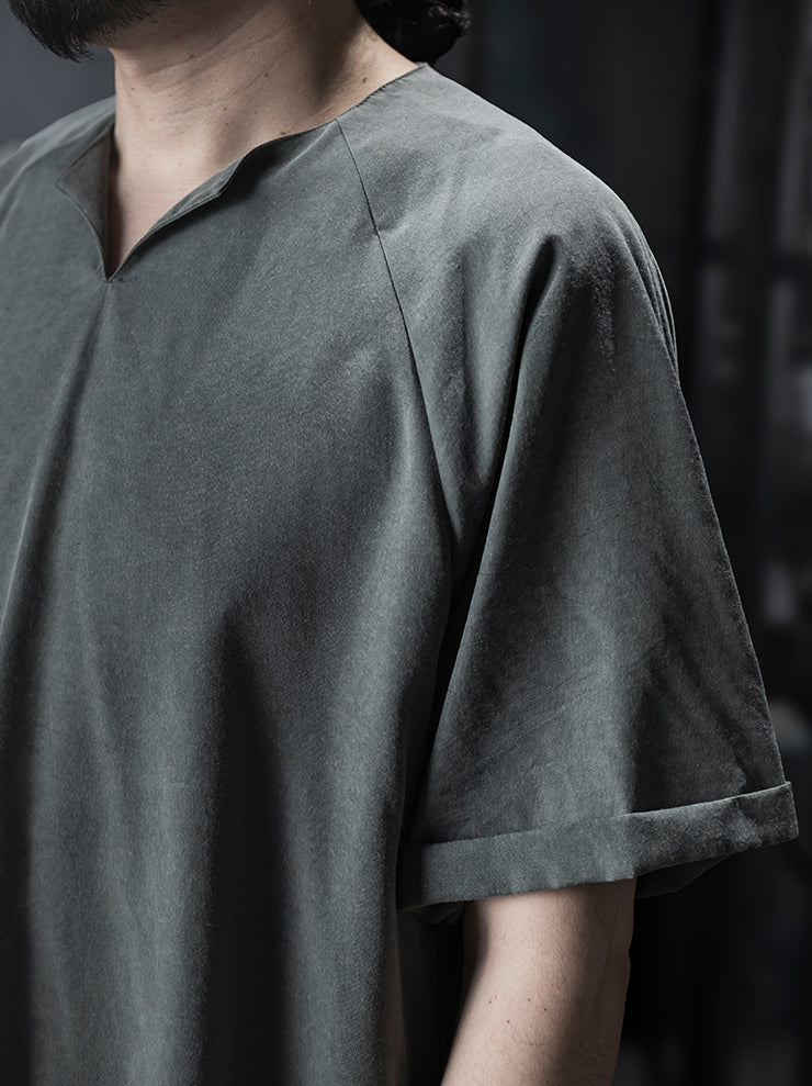 individual sentiments<br />UNISEX ワイドイージーTシャツ / GRAY GREEN