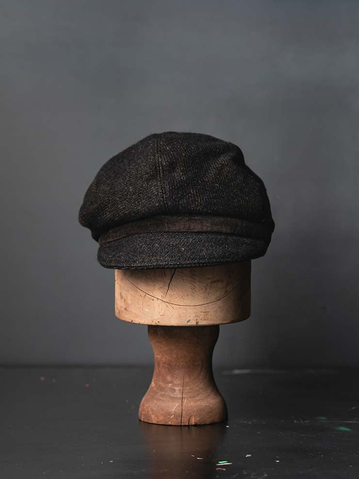 HORISAKI<br>ONE OF A KIND COLLECTION ハンドダイコットンウールハット OOAK25 NO.98 / BROWN