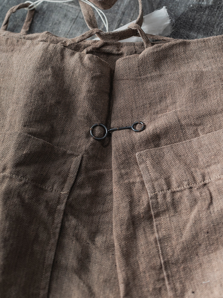 ATELIER SUPPAN<br> WOMENS LINEN HEMP ROUND HOOK TROUSER