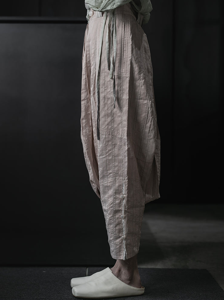 COMMUNS<br>WOMEN'S SILK COTTON TROUSERS / DUSTY PINK