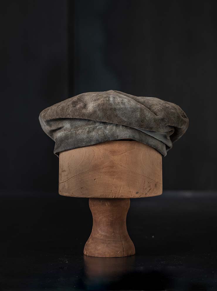 HORISAKI<br> ONE OF A KIND COLLECTION Cotton Beret OOAK24 NO.10 / MULTI