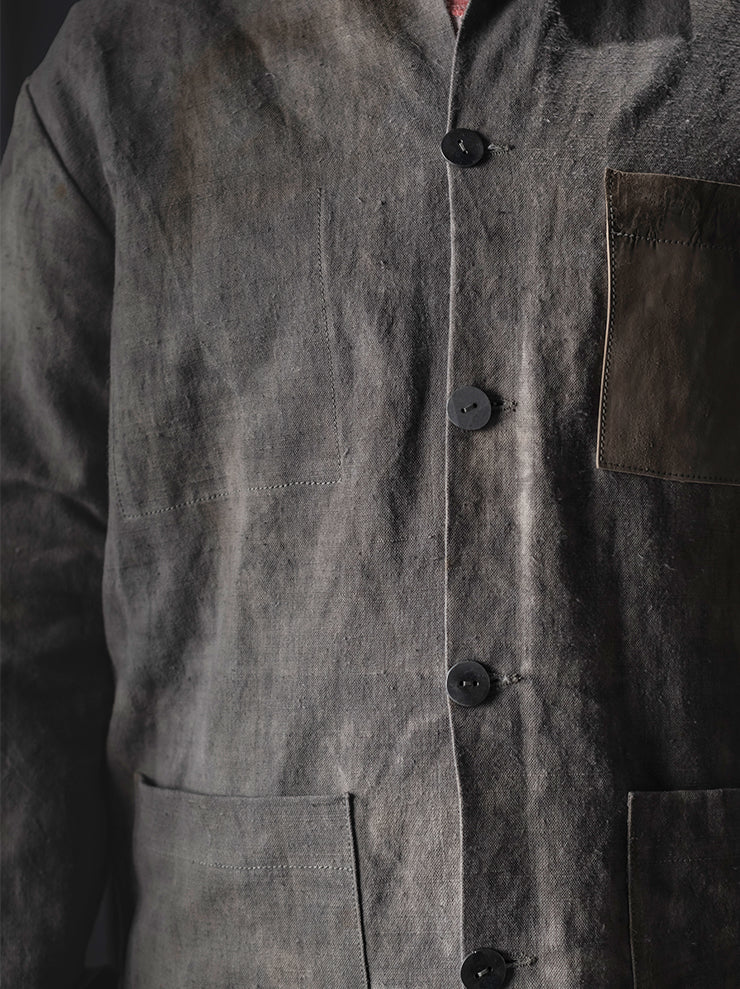 Tagliovivo<br>MENS Hemp work jacket H.D. HEMP + CULATTA REV / SILT