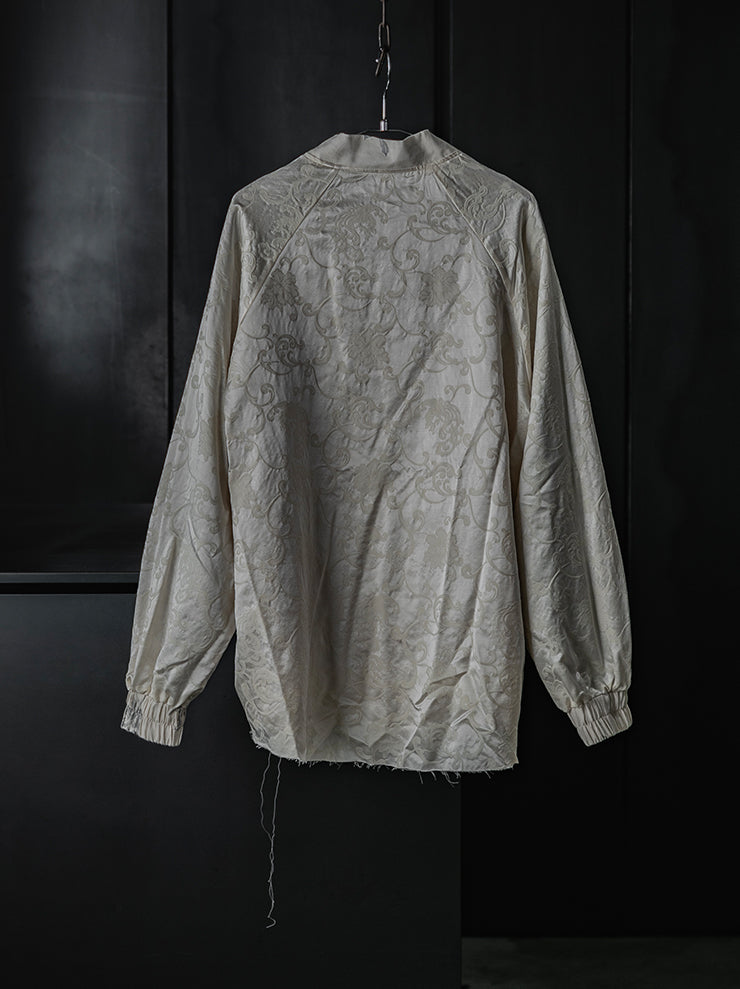 COMMUNS<br>WOMEN'S SILK COTTON JACKET / Dusty Pink Stripes