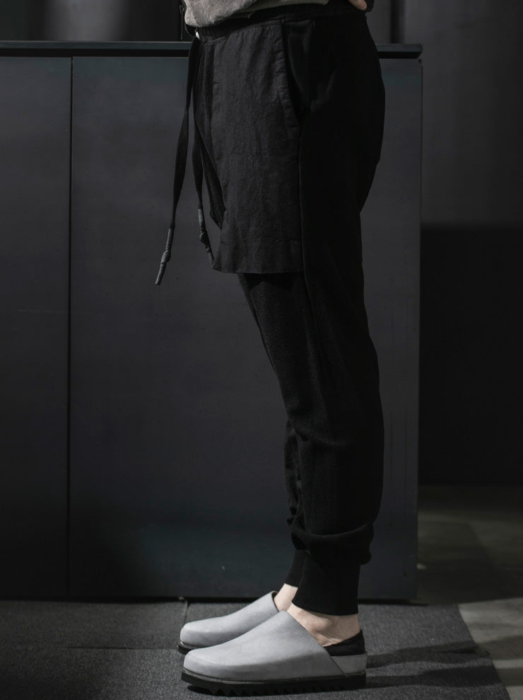 69 by ISAAC SELLAM<br>MENS ロークロッチガセットポケットパンツ / NOIR