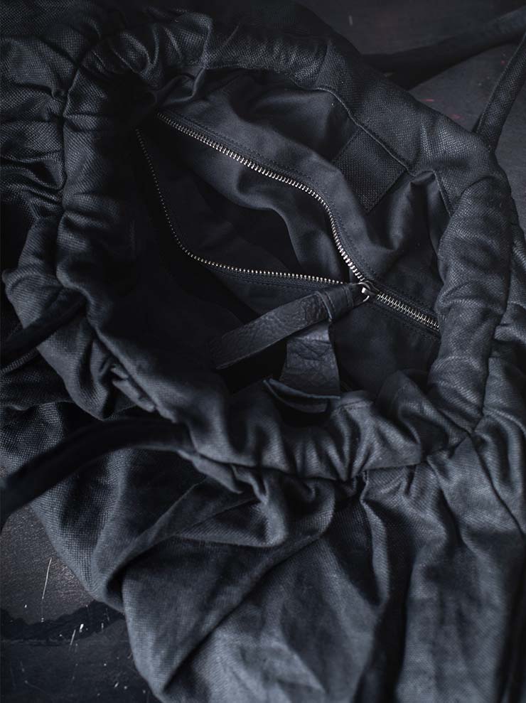 TUFORÉE<br> Linen bag / GAT LARGE / DARK BROWN