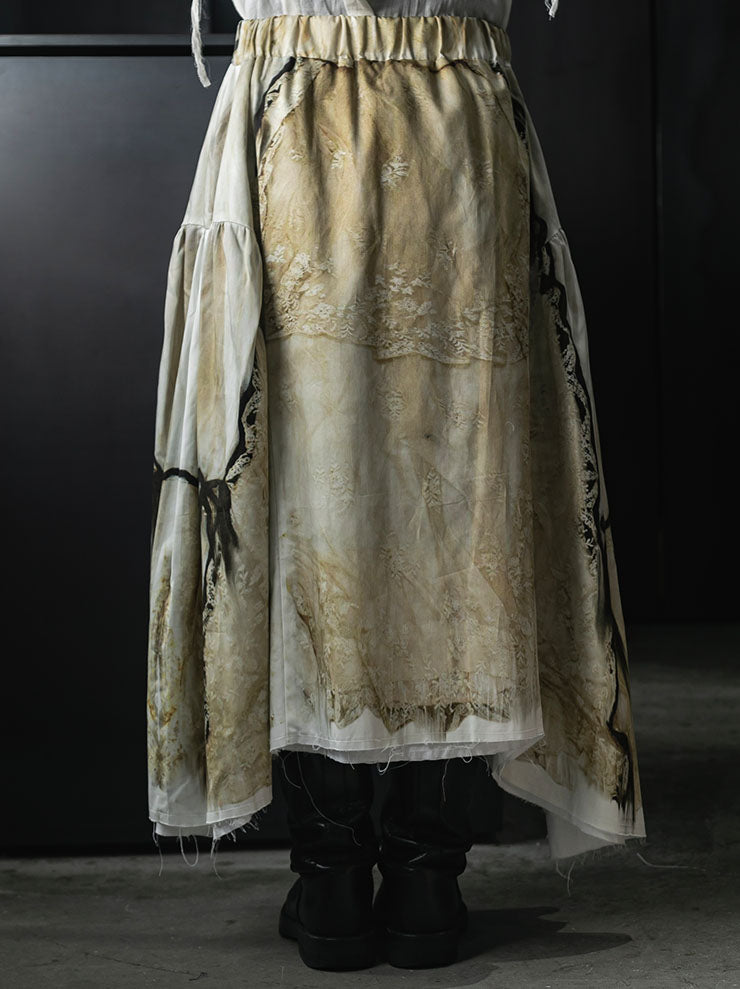IA LONDON<br>MOONLIGHT ROSES SKIRT / LACE DRESS PRINT