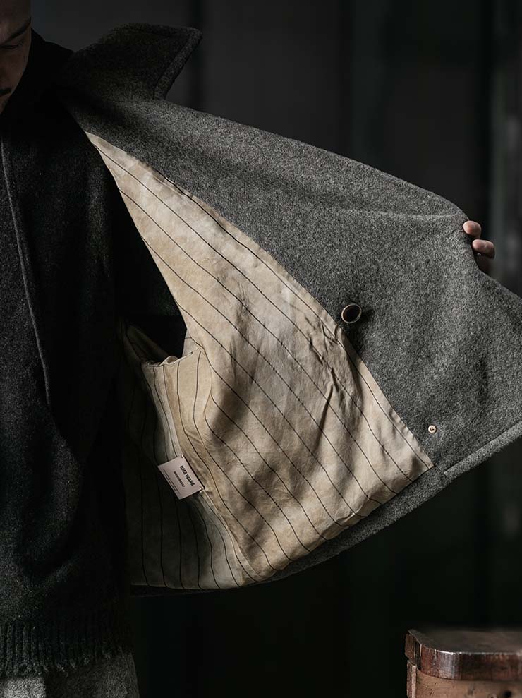 UMA WANG<br>MENS JULI JACKET / GREY