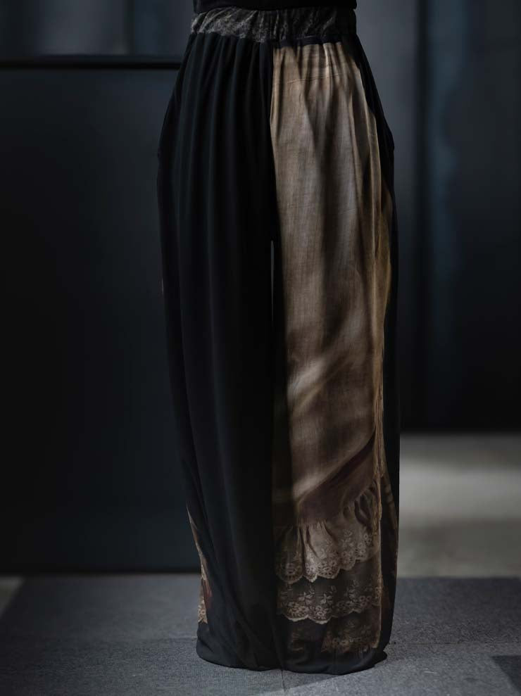 IA LONDON<br> WOMENS VICTORIA WIDE LEG MESH TROUSERS / PETTICOAT
