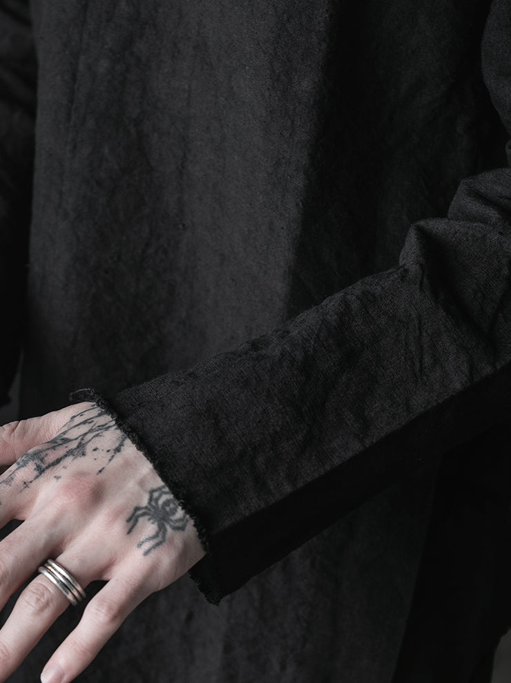 MONAD<br>Clarkson Tunic / Handdyed Black