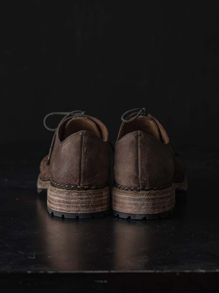 EMATYTE<br> MENS Horse Leather Washed Culatta Shoes / CRUST NATURAL