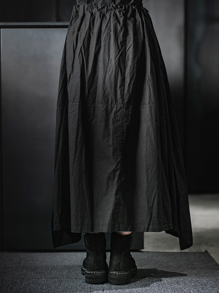 ATELIER SUPPAN<br>WOMENS Wide cotton skirt / E26-47