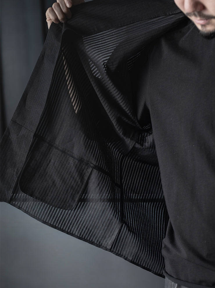 individual sentiments<br />UNISEX ボーリングシャツ / BLACK