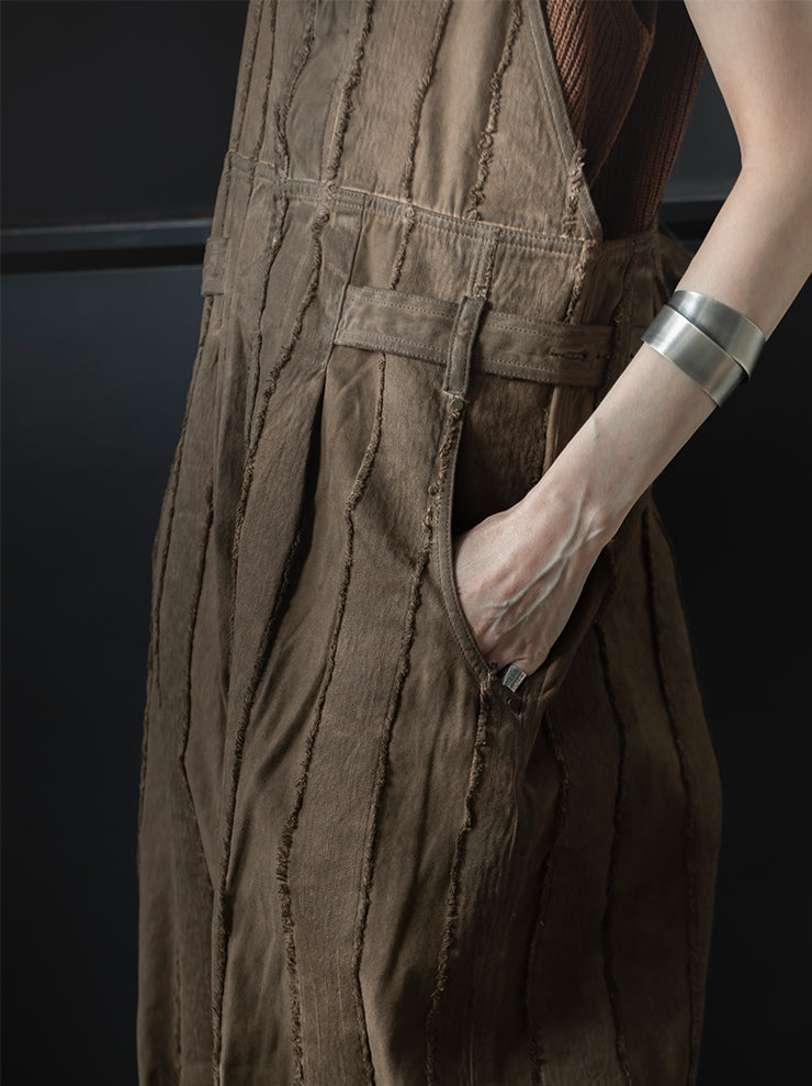 UMA WANG <br>WOMENS サロペット / BROWN