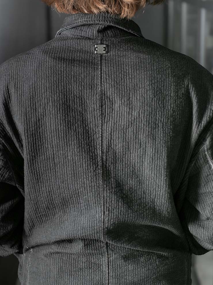 69 by ISAAC SELLAM <br>MENS Striped Work Jacket / PLOMB