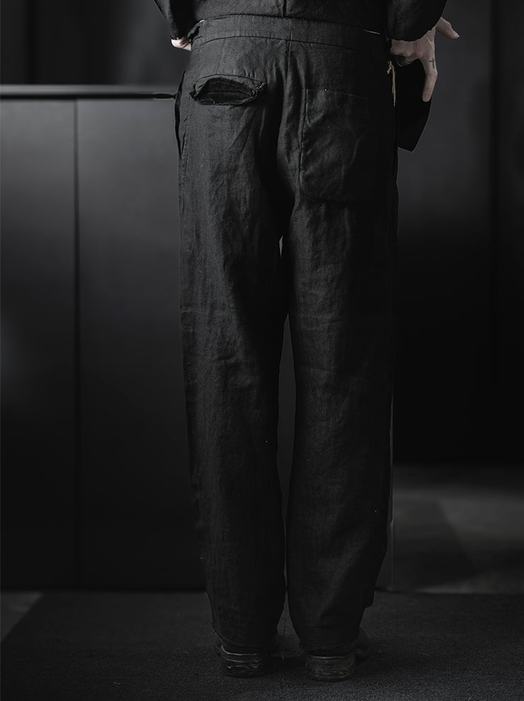 MONAD<br>Barker Pant / Handdyed Black