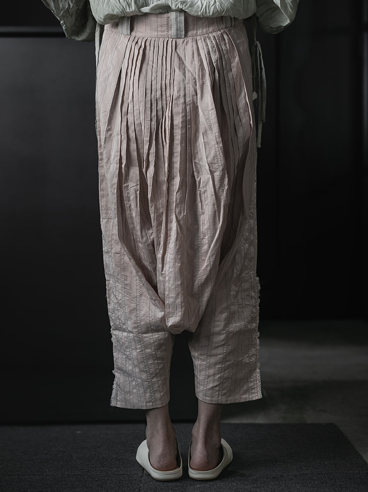 COMMUNS<br>WOMEN'S SILK COTTON TROUSERS / DUSTY PINK