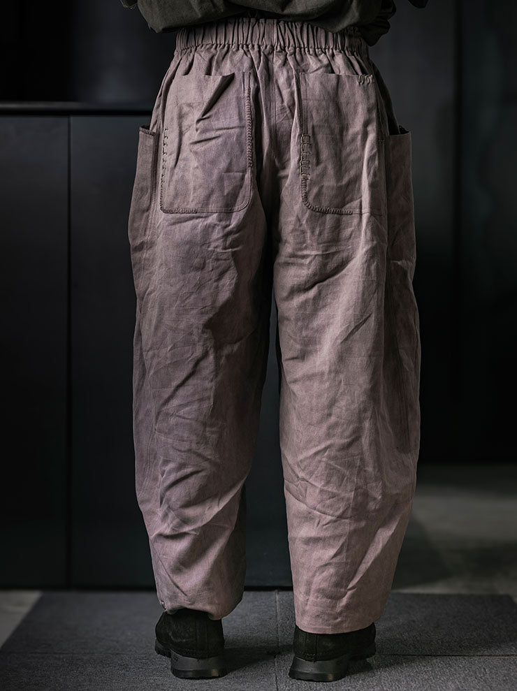GATHERING<br>UNISEX FISHERMAN PANT / BROWN CLAY