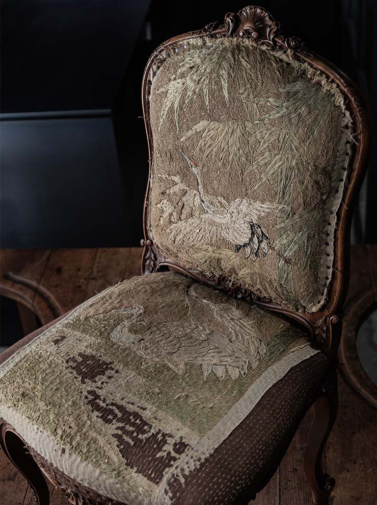 By Walid<br> 19TH CENTURY VICTORIAN CARVED OAK CHAIR