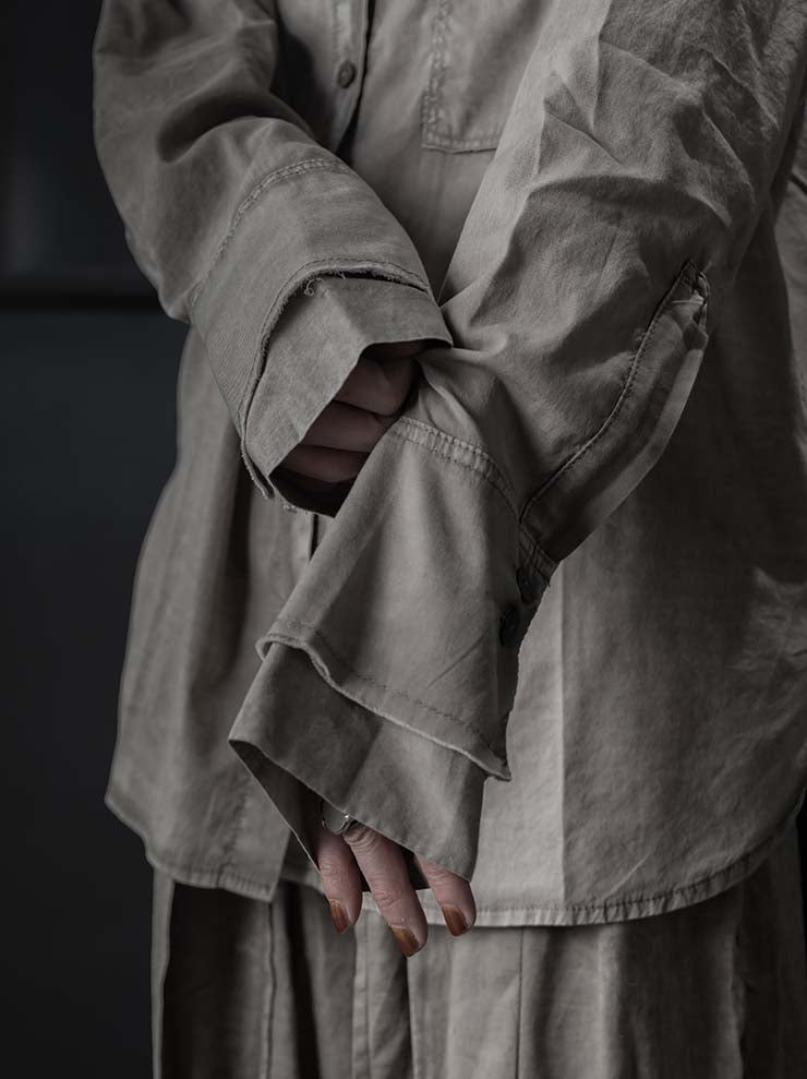 TOTUM<br> WOMENS Double Layer Cuff Shirt / Dune