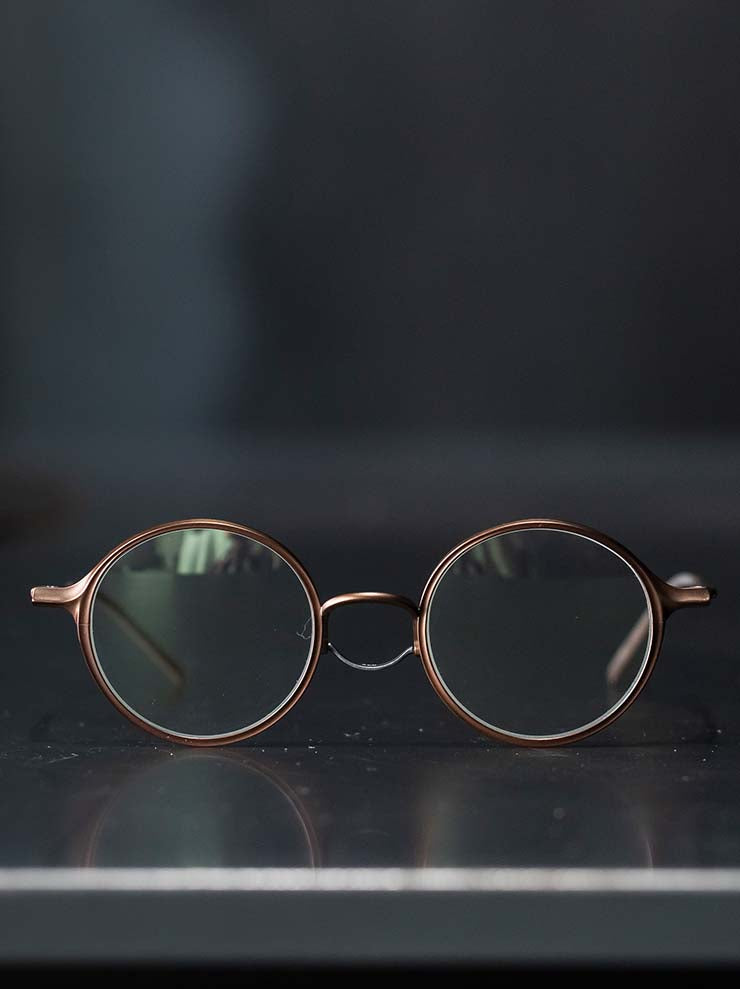 RIGARDS × THE VIRIDI-ANNE<br> TITANIUM & STAINLESS STEEL FRAME SUNGLASSES / BRONZE FRAME x DARK GRAY CLIP / RG2000TVA