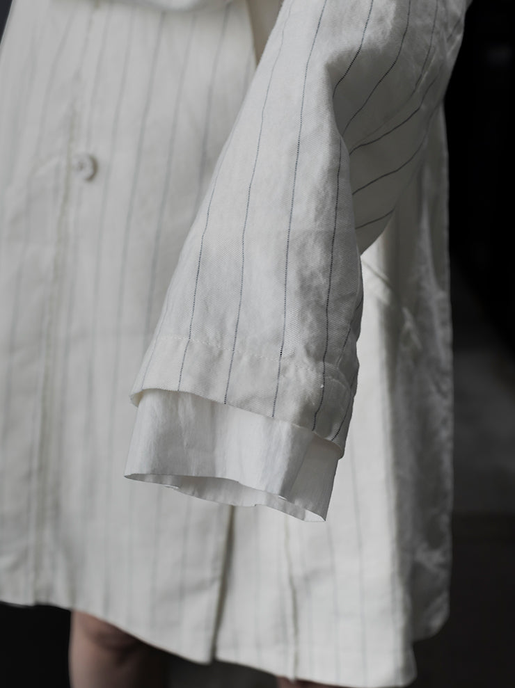 TOTUM<br>WOMENS ダブルレイヤーカフジャケット / WHITE