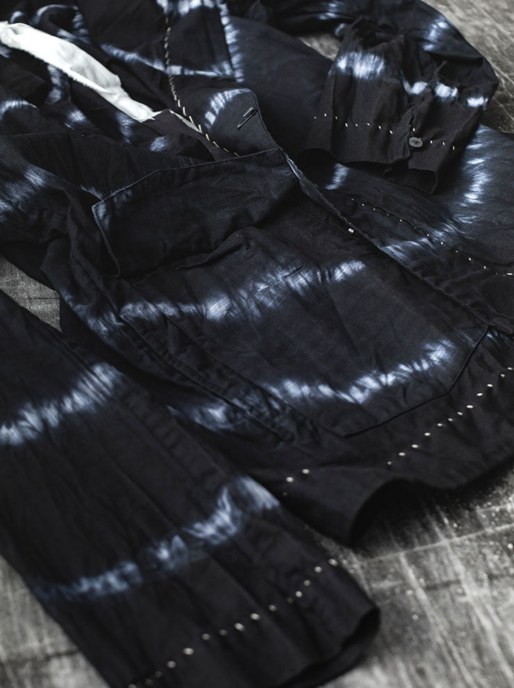 ATELIER SUPPAN<br> MENS Blue Striped Jacket
