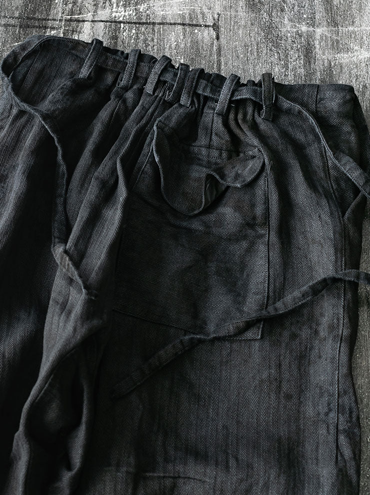 ATELIER SUPPAN<br>UNISEX HEAVY HEMP TROUSERS / W26-44