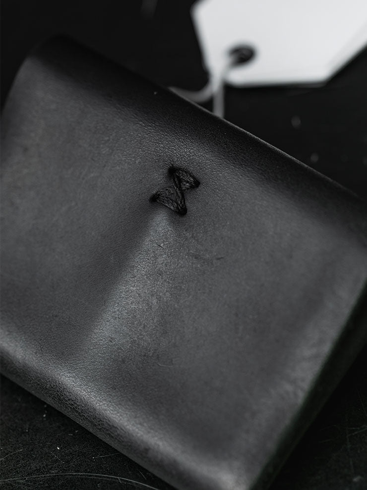 GUIDI<br>レザーコインポケットウォレット EN01 BLKT / GROPPONE FULL GRAIN