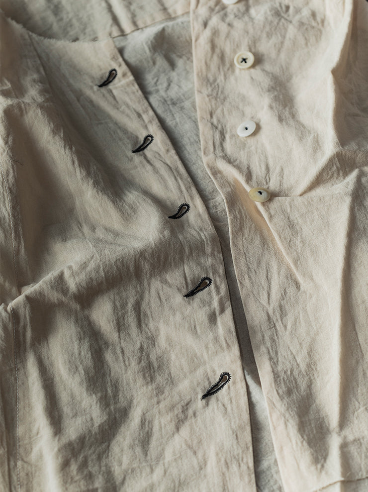 ATELIER SUPPAN<br> WOMENS Tea dye buttoned tops