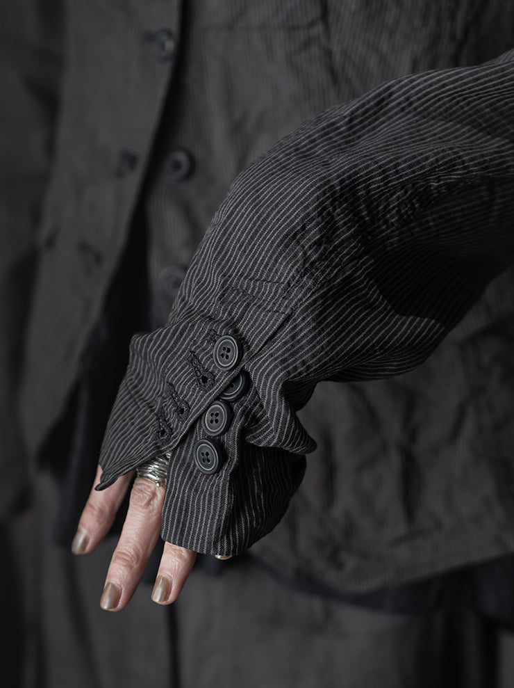 RUNDHOLZ<br> WOMENS JACKET / black stripe