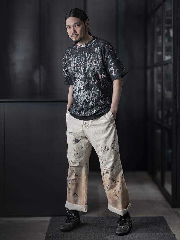 SIMEON FARRAR<br />UNISEX オーバーサイズTシャツ/ BLACK