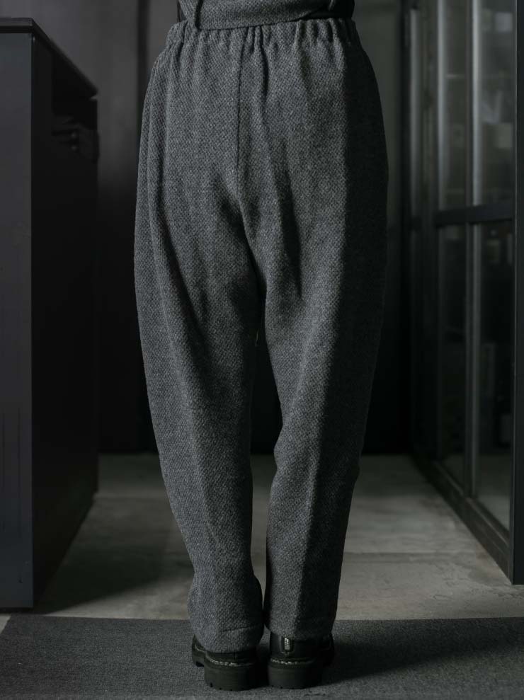 individual sentiments<br />UNISEX  エラステックウエストイージートラウザー / medium gray