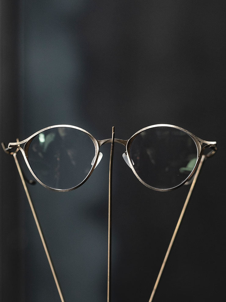 RIGARDS<br>STAINLESS STEEL & ALUMINUM FRAME SUNGLASSES / GOLD FRAME x GRAY CLIP / RG1038ST