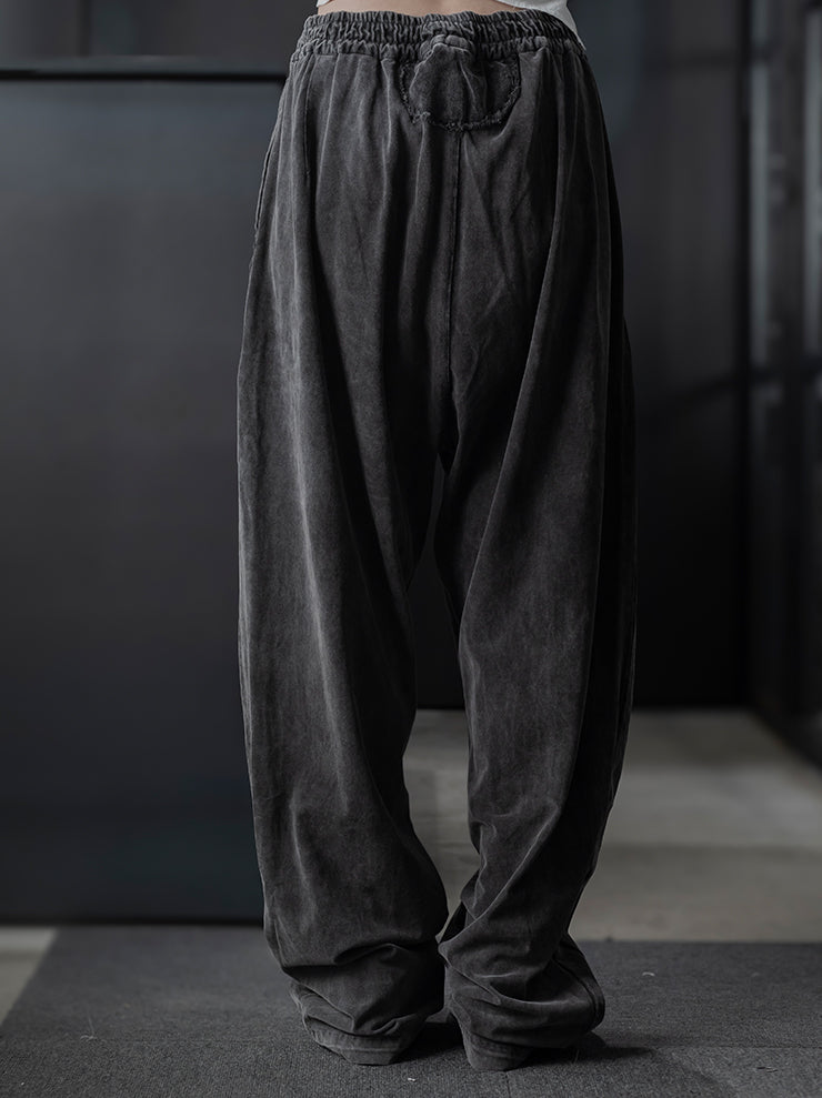 TOTUM<br> MENS Velvet Easy Pant / Washed Black
